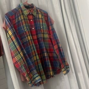 Ralph Lauren plaid flannel women’s size M